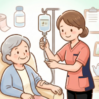 医療処置の実施のイラスト